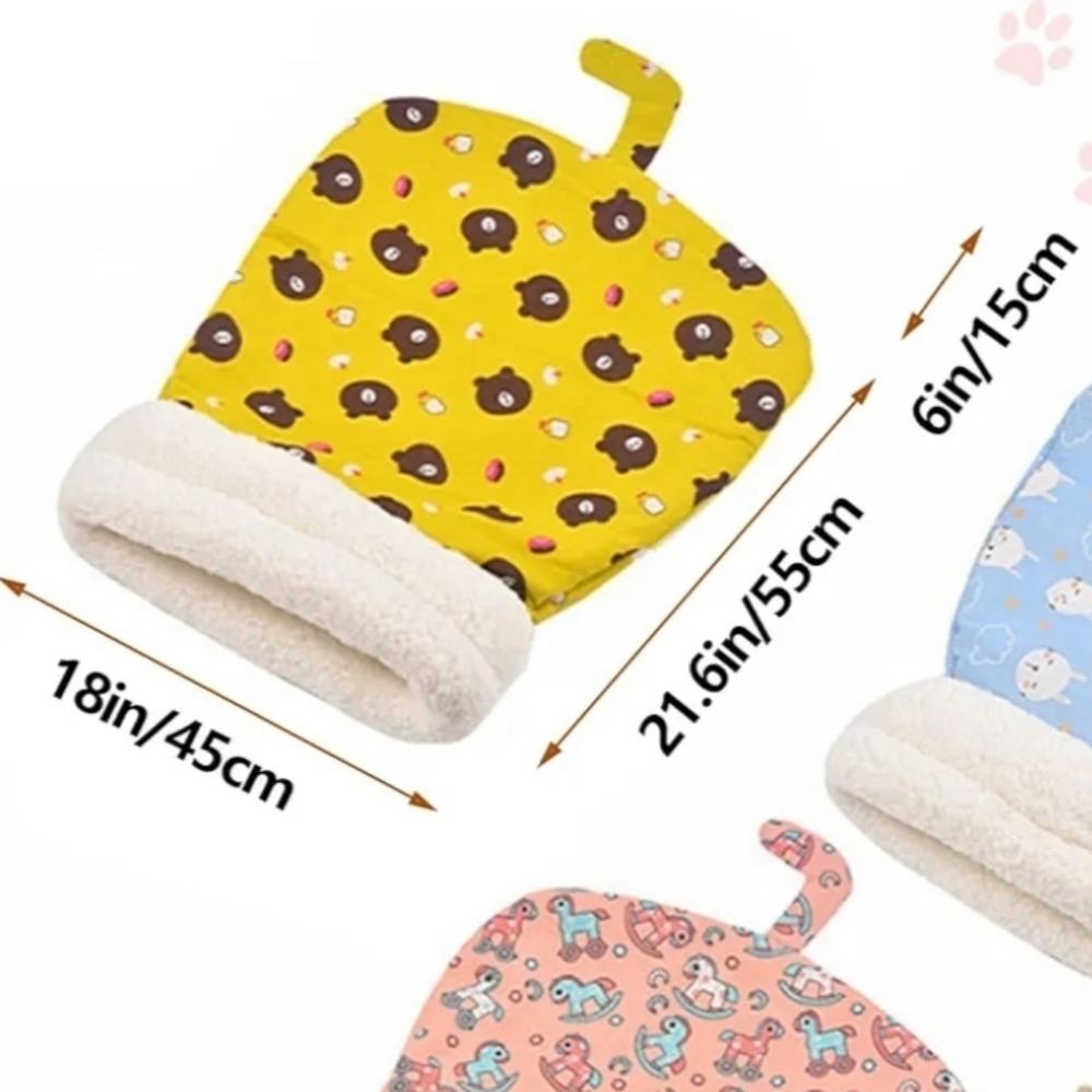 New Cat Sleeping Bag In Blue Cat & Cloud Print - Picture 3 of 4